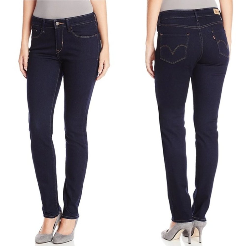 Levi’s Mid Rise Dark Wash Skinny Jeans SZ 10